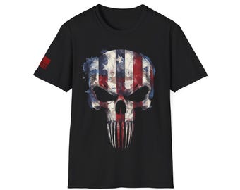 Patriotic Skull T-Shirt | Unisex Softstyle Tee for Comfortable Casual Wear, Perfect for Independence Day, Veterans Day, Gift for [...]