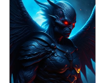 Mothman Poster, Scary Mothman, Mothman Art, Matte Vertical Posters