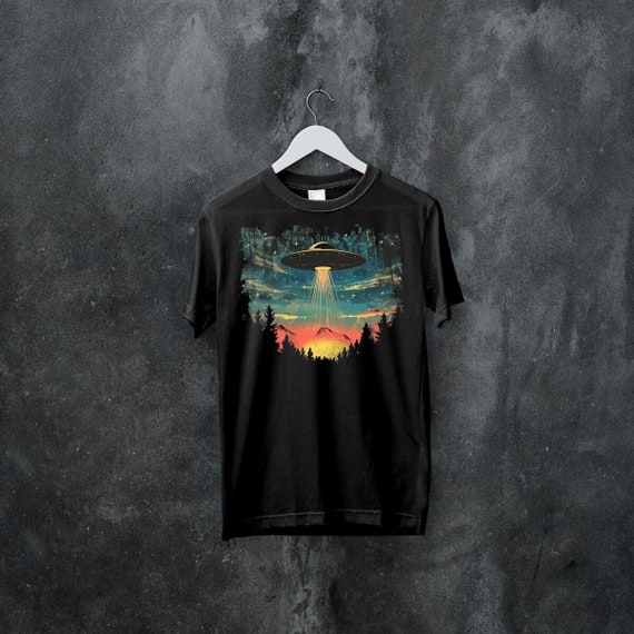 UFO T Shirt Flying Saucer T Shirt Alien T Shirt Cool Roswell New Mexico Tee X-Files Weird Science Geek Storm Area 51,
