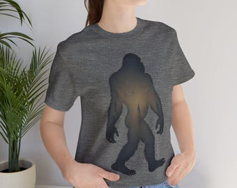 Bigfoot T-Shirt, Sasquatch Shirt, Yeti Shirt, Unisex Tee, Short Sleeve Tee, Cryptid Lover Gift