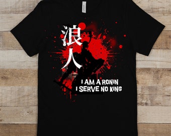 Samurai, Samurai Tee Shirt, Ronin Tee Shirt, Samurai Shirt, Unisex Softstyle T-Shirt