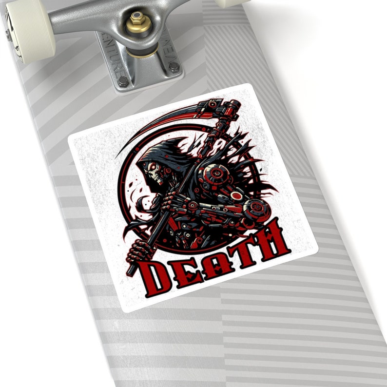 Death Reaper Sticker Grim Reaper Sticker, Death Sticker Cyberpunk Grim Reaper Sticker, Kiss ...