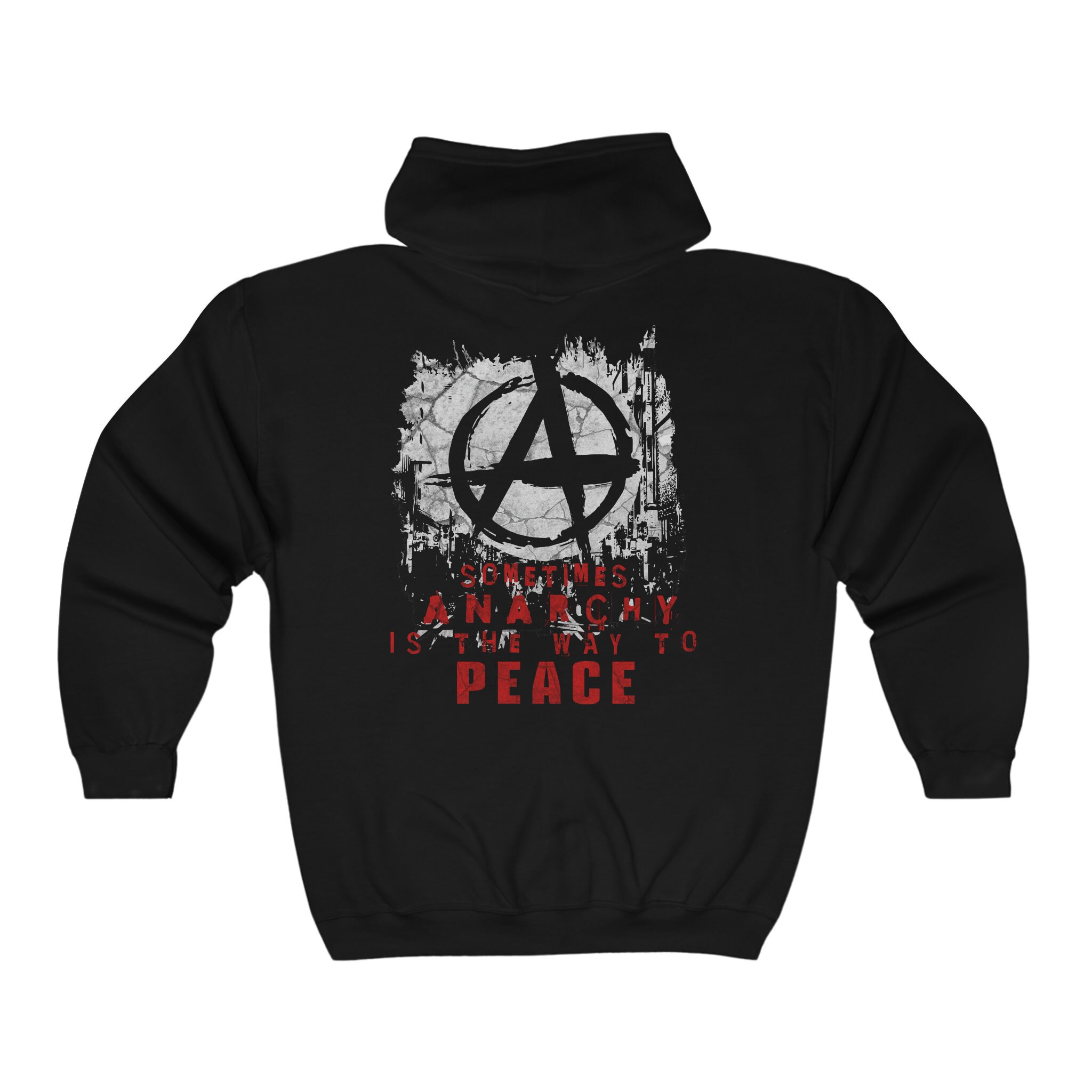 Anarchy Hoodie, Punk Hoodie, Anarchist Sweatshirt, Punk Sweater, Punk Style Unisex Heavy Blend™ Full Zip Hooded Sweatshirt Anarchy Hoodie, Punk Hoodie, Anarchist Sweatshirt, Punk Sweater, Punk Style Unisex Heavy Blend™ Full Zip Hooded Sweatshirt