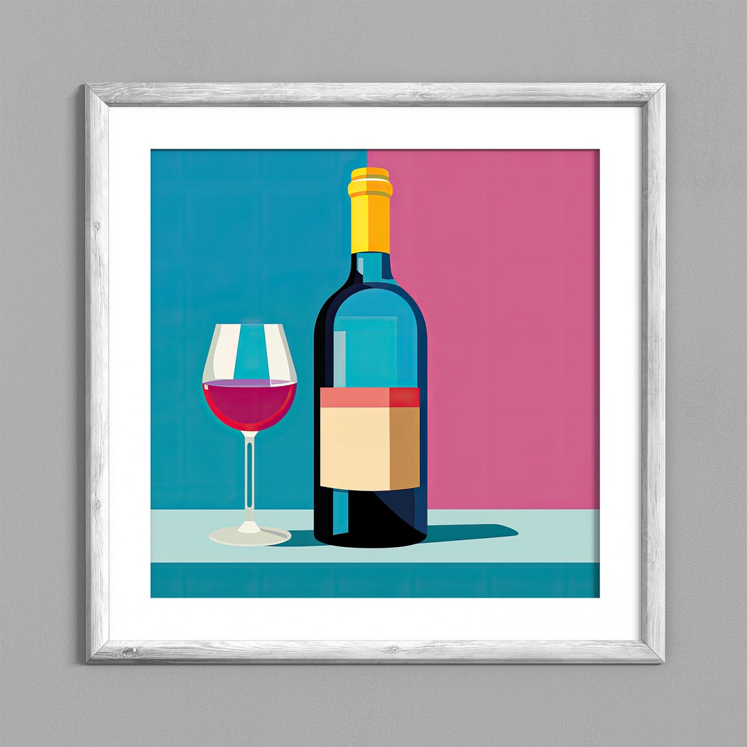 Wine Bar Art Digital Bar Decor Wine Printable Wine Wall Art Drink Themed Art Instant Download
