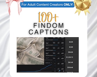 Paquete de más de 100 subtítulos de FinDom/Dominación financiera para redes sociales, Reddit, Onlyfans, etc.