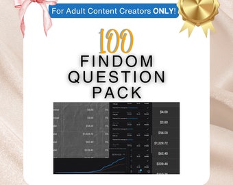 Paquete de 100 preguntas de Findom para Onlyfans, Loyalfans, Fansly, Reddit, Twitter, etc.