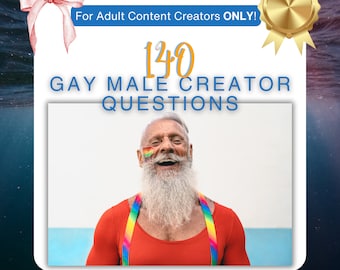 140 frågepaket om homosexuella män för Onlyfans, Reddit, Loyalfans, sociala medier etc.