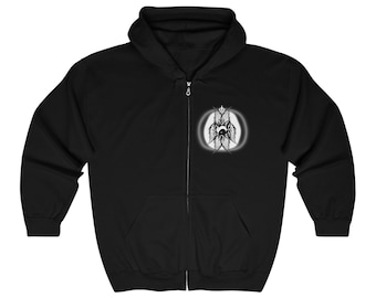 Seraphim Angel Jesus Christian Art Hoodie, Metalcore Font Sweatshirt, Church Clothes Zip Jacket
