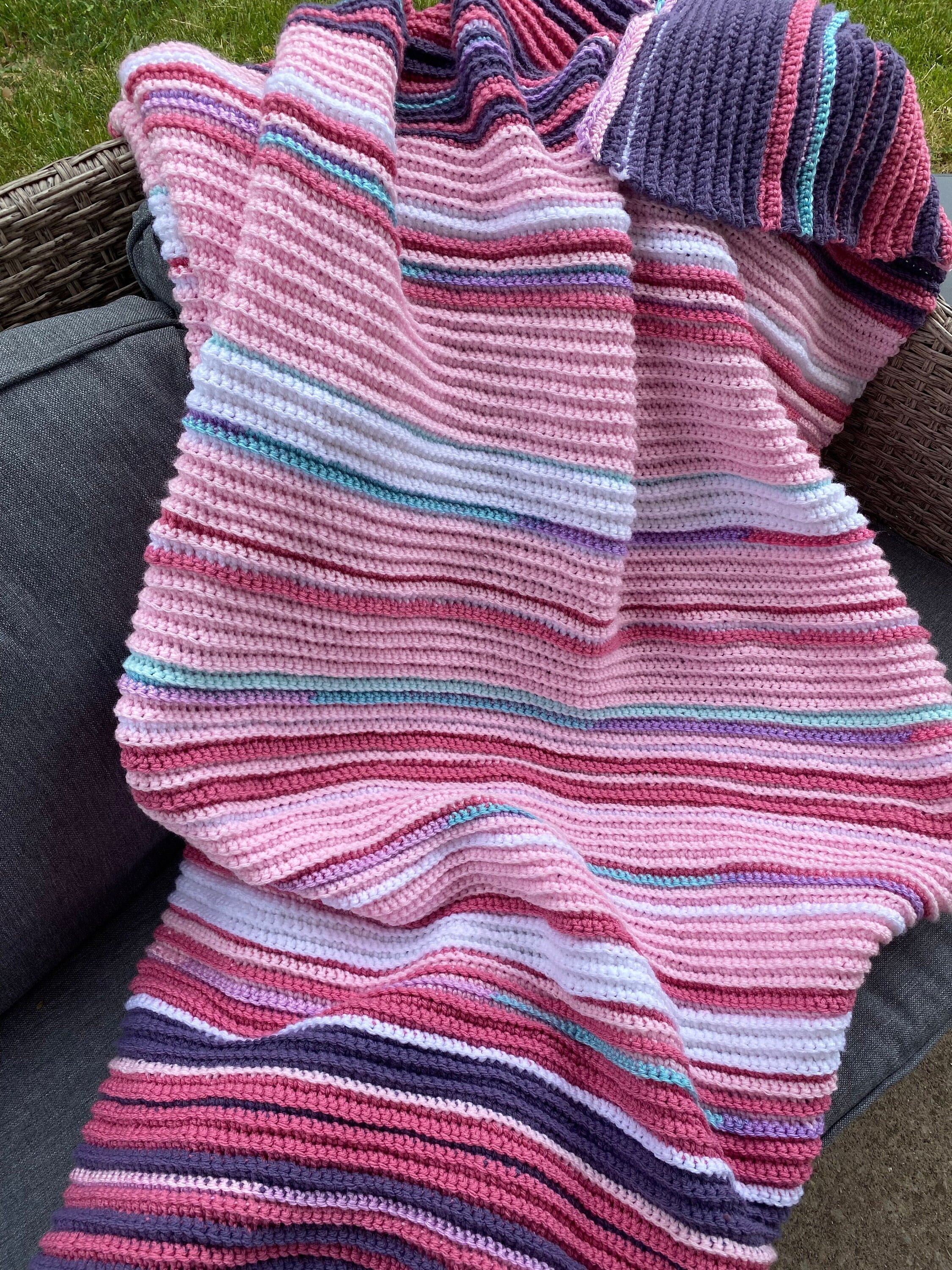28 Crochet Temperature Blanket Patterns with Squares, Stripes, Hexagons 7 Pattern- Senior Year Temperature Blanket Crochet