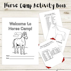 Horse Camp Activity Book