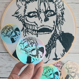 Espada No 6 Embroidery - Holographic Anime Sticker