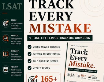 LSAT Fehler Tracker | Hör auf Fehler zu wiederholen | LR und RC Fehlerlog + Muster & Regelsystem