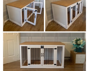 Xl wooden dog crate furniture