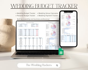 Digital Wedding Budget Tracker Spreadsheet | Wedding Planning Budget Google Sheet | Personal Budget Tracker | Wedding All In One Planner