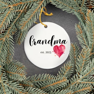Custom Grandma Ornament, Grandma Christmas Gift Idea, Custom Gift for Grandma, Best Grandma, Gift for Grandma, Personalized Grandma Ornament