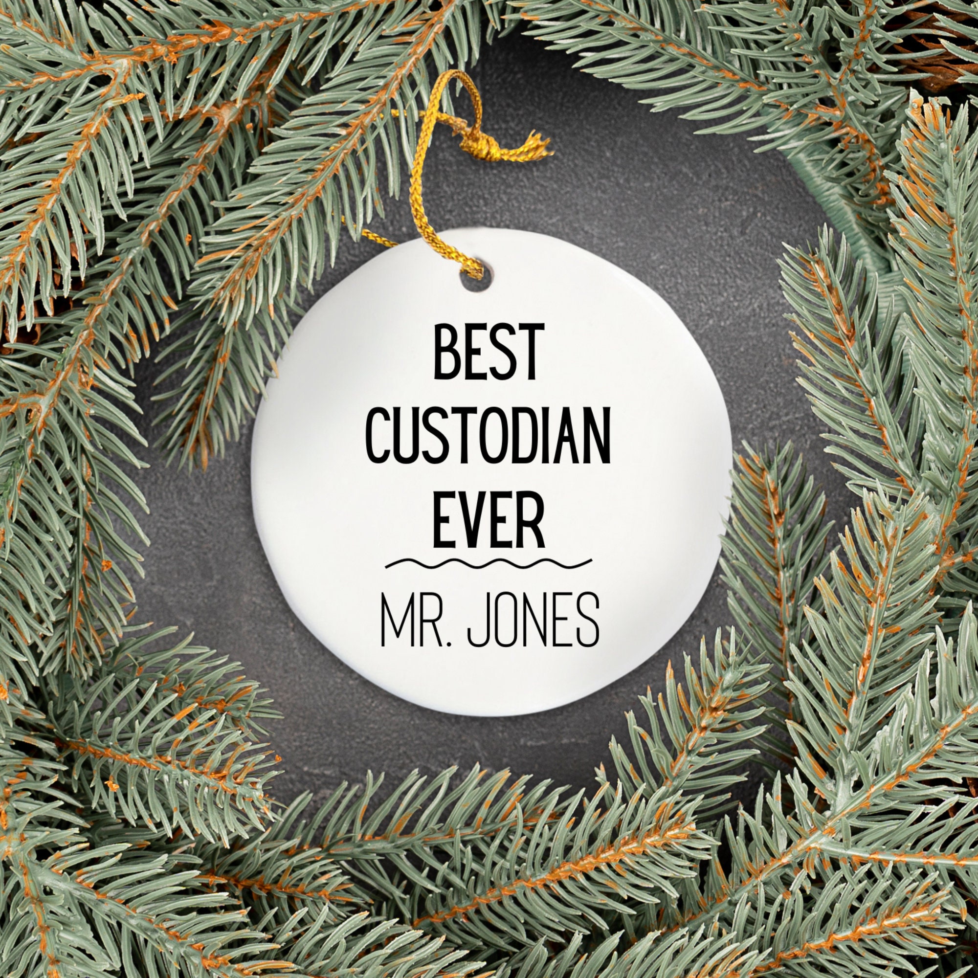 Worlds most Awesome Janitor - Ornament Worlds most Awesome Janitor - Ornament