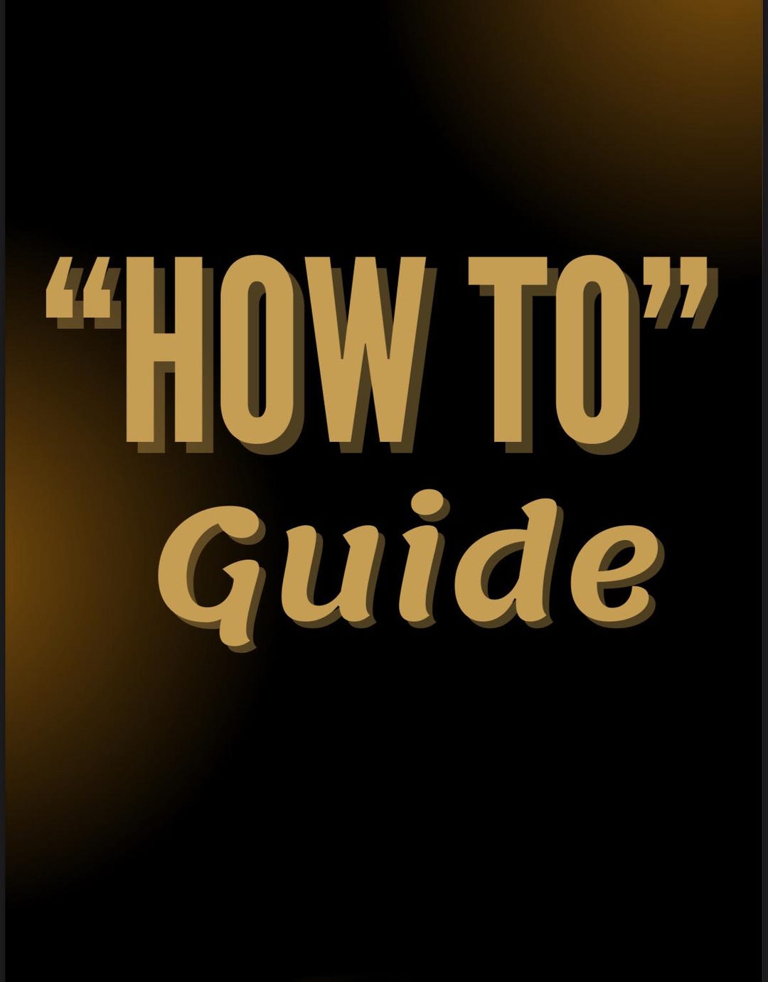 The “how To” Guide - Etsy