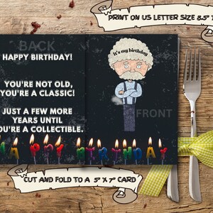 Happy B-day Printable Card. Funny. - Etsy