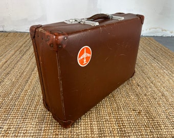 Vintage Suitcase by Revelation. Leather Luggage from Iconic Mid-Century Travel Brand