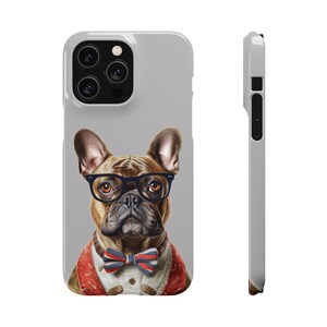 The Rodgers - Hipster French Bulldog - Snap Cases - Cell Phone Case - Frenchie - Bulldogs