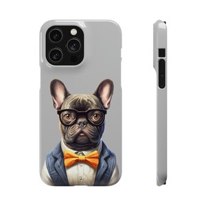The Biggie - Hipster French Bulldog - Snap Cases - Cell Phone Case - Frenchie - Bulldogs