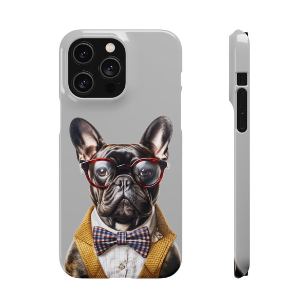 The Honorable - Hipster French Bulldog - Snap Cases - Cell Phone Case - Frenchie - Bulldogs