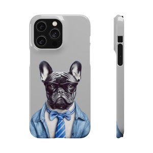 The Sam-L - Hipster French Bulldog - Snap Cases - Cell Phone Case - Frenchie - Bulldogs