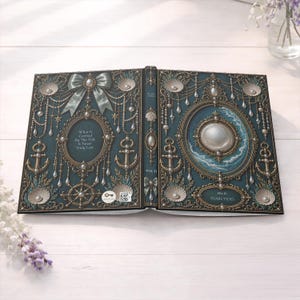 Journal Series (Eternal Volumes 2): Nautical Journal A5 Hardcover Notebook, Dark Ocean Academia Pearl and Anchor Design, Mermaidcore Diary