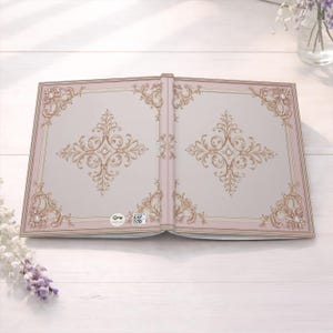 Coquette A5 Hardcover Journal, Pink Ornate Rococo Notebook, Balletcore Regency Diary, Bridal Shower Gift for Her, Princess Aesthetic