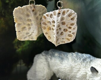 alligator scute earrings