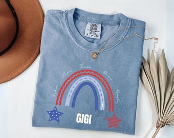 4th of July Grandma Shirt, Custom 4th Of July Nana Shirt with Grandkids Name, Patriotic 4th of July Grandma, Personalized Grandma Shirt