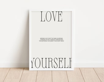 Inspirational Motivational Quote Wall Art Print Aura Aesthetic Room ...