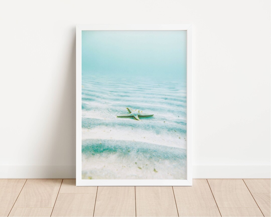 Pastel Beach Print Ocean Printable Beach Wall Art Pastel Decor Neutral ...