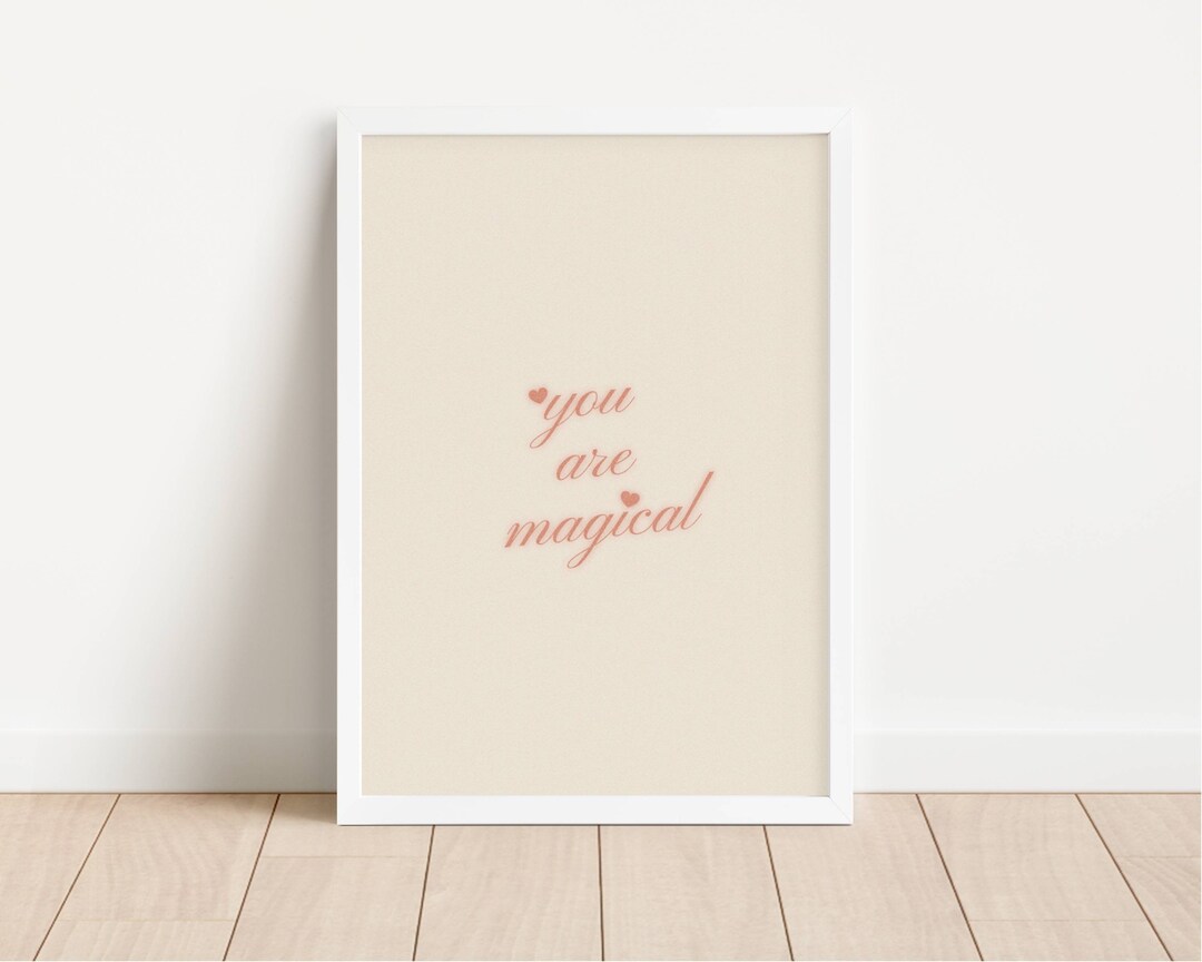 Inspirational Motivational Quote Wall Art Print Aura Aesthetic Room ...