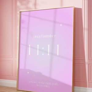 11:11 angel number | Art Print