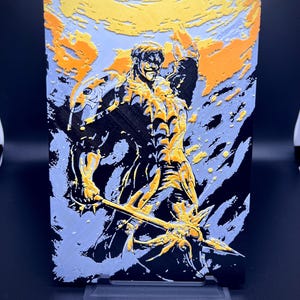 Escanor Seven Deadly Sins 3D Art Textured Tile 8x6inch