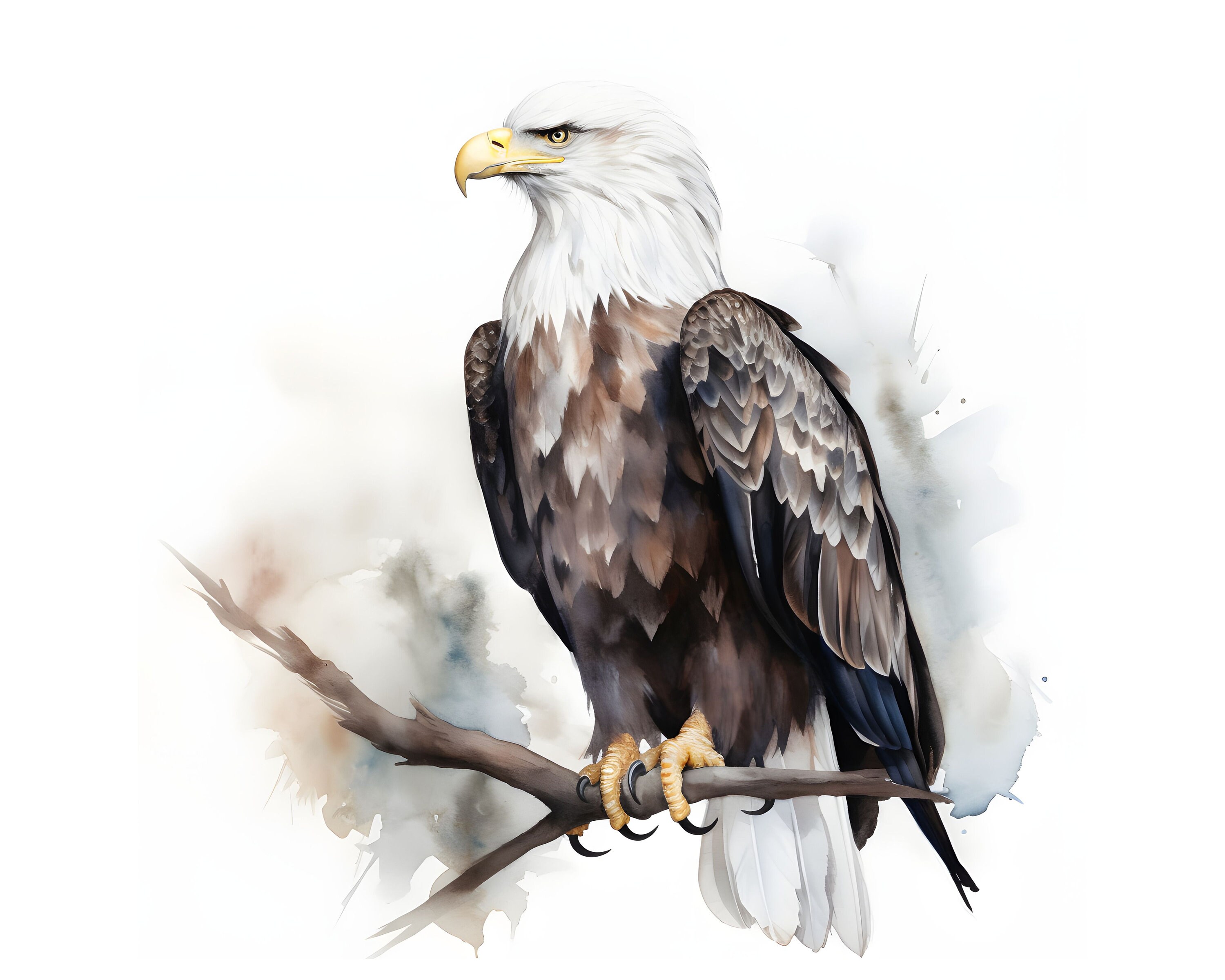 Bald Eagle Clipart 12 High Quality Jpgs Instant Download - Etsy
