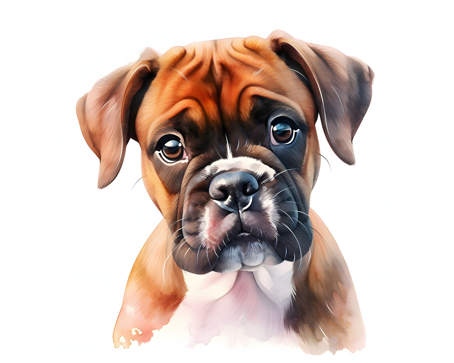 Boxer Puppy Clipart 12 High Quality Jpgs Instant Download Card Making ...