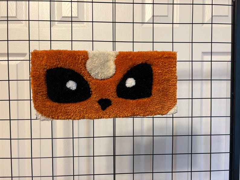 Flareon Rug Handmade Flareon Rug – Tufted Pokémon Desk Mat, Gamer Gift - Etsy