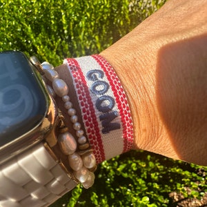 GO Oak Mountain Trendy Bracelet Red and Blue GOOM