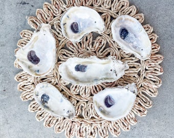 Oyster Shells DRILLED |Bulk| | Crafts| Ornaments| Bridesmaid| Beach Craft| Trinket Dish| Mod Podge| Decoupage | Wedding | Favor | Place Card