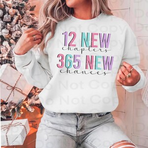 Nouvel an, 12 nouveaux chapitres, 365 nouvelles chances, Nouvel an PNG, Bonne année