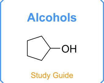 Alcoli - Guida allo studio per / infermieristica / scuola infermieristica / pre-med / mcat / pacchetto completo del corso / scienze della vita / scienze della salute
