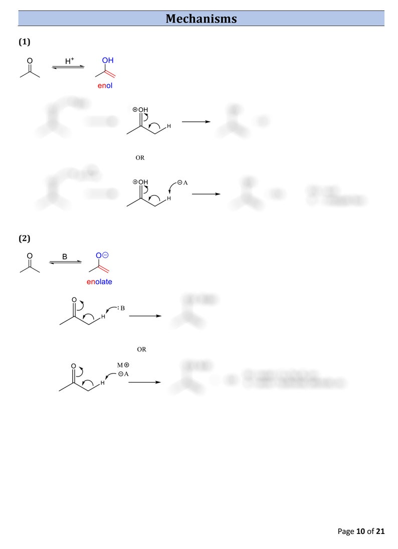 Enols and Enolates - Study Guide for | Nursing | Nursing School | Pre ...