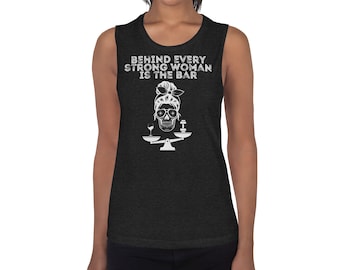KOSZULKA NA SPORTY DAMSKA Silna kobieta Damski top typu muscle tank