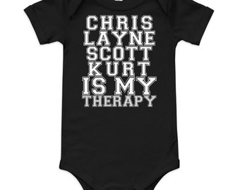 Grunge Name is My Therapie Baby Kurzarm Einteiler
