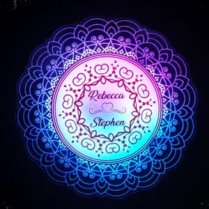 Mandala Wall Decor | Illuminated Mandala Wall Art | Sacred Geometry Led | Housewarming Gift | Mandala Neon Sign | Boho Style Wall Art