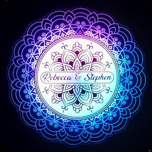 RGB Mandala Lamp | Mandala Wall Decor | Wall Decor with Glowing Led Lights | Custom Mandala Decor | Housewarming Gift | Lotus Neon Sign