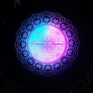 Mandala Night Lamp | Mandala Wall Art | Wall Decor | Custom Mandala Decor | Housewarming Gift | Mandala Neon Sign | Boho Style Wall Art