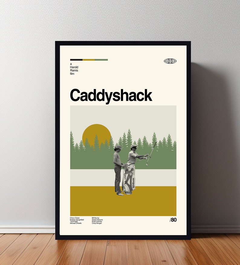 Caddyshack Movie Poster Caddyshack Print Modern Movie Etsy